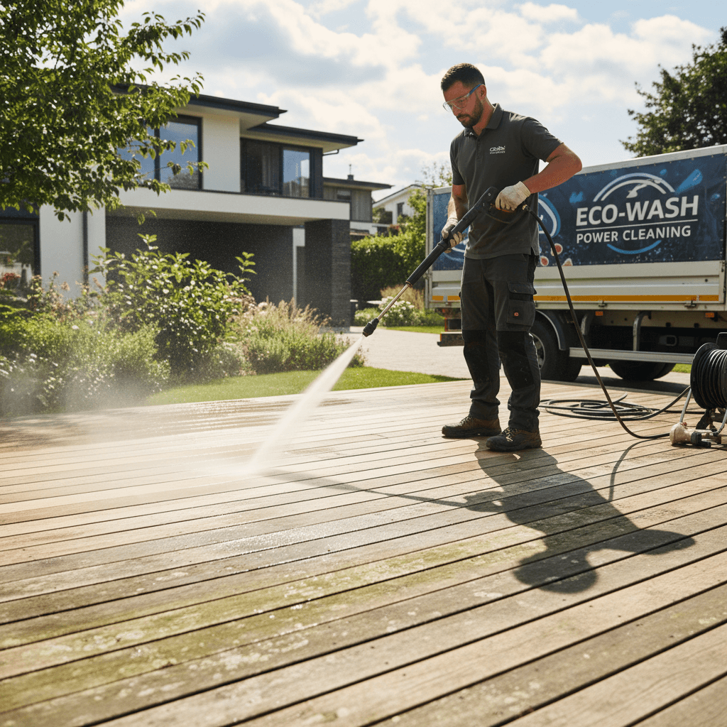 Pressure washing technician
