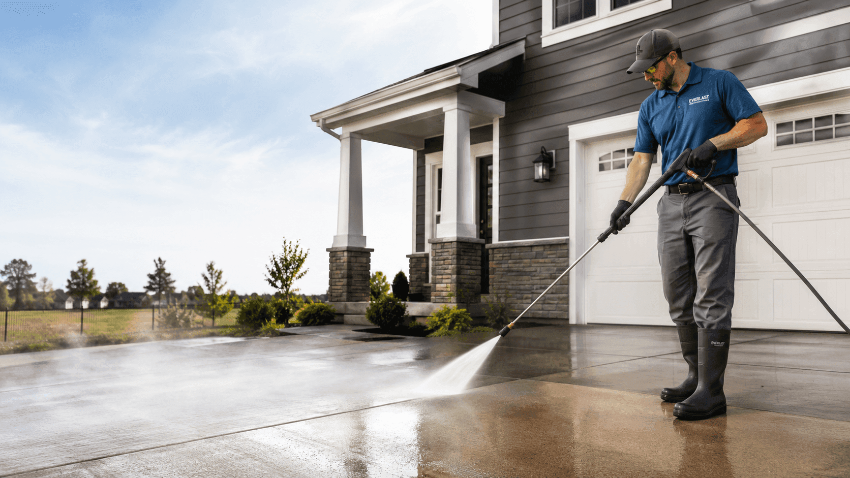 Patio, Deck & Outdoor Surface Cleaning before and after